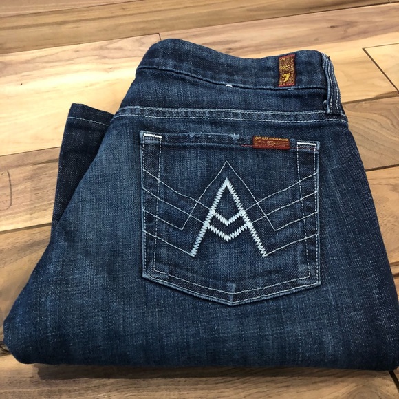 7FAM A Pocket Jeans Stretch Denim 30 Inseam 30.5” - Picture 3 of 7